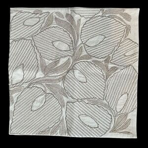 Williams Sonoma 20"x20" Botanic Leaf Embroidered Square Pillow Cover SAMPLE